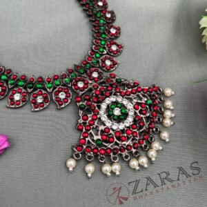 Bharatanatyam kemp Necklace