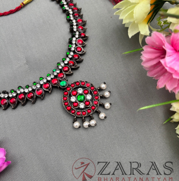 Bharatanatyam kemp Necklace