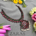 Bharatanatyam kemp Necklace