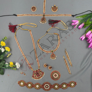 Bharatanatyam Dance Jewellery Full Set Kemp