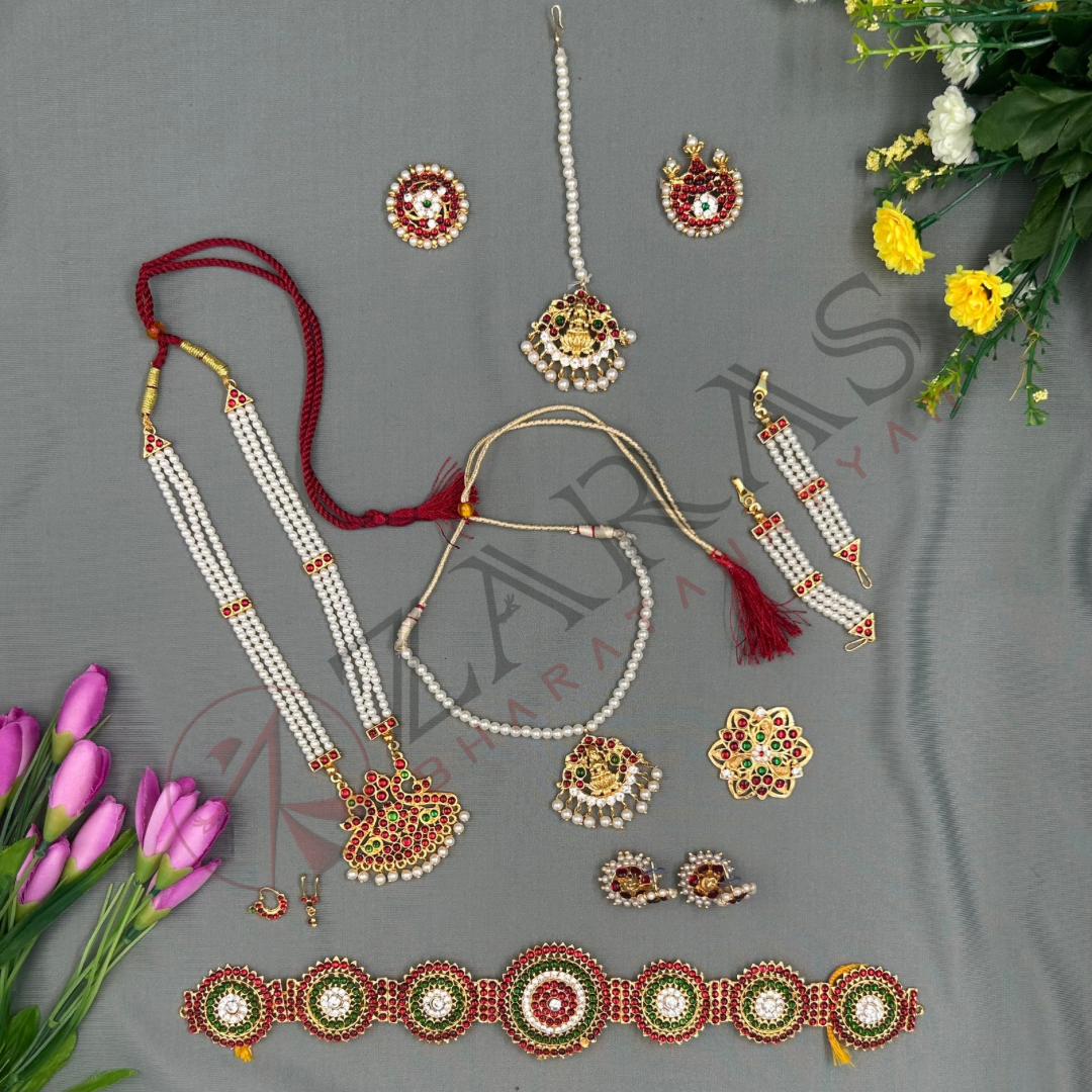 Bharatanatyam Dance Jewellery Kemp Set