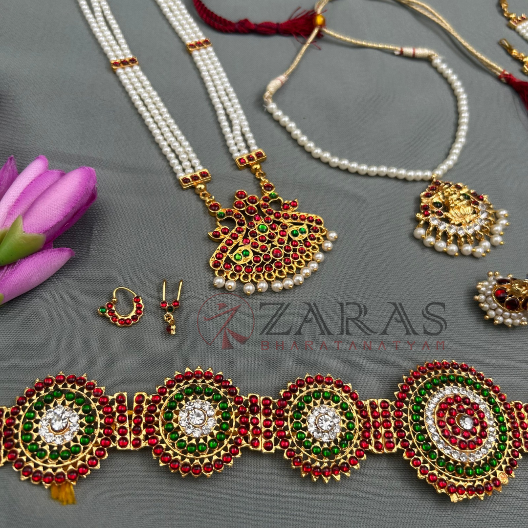 Bharatanatyam Dance Jewellery Kemp Set