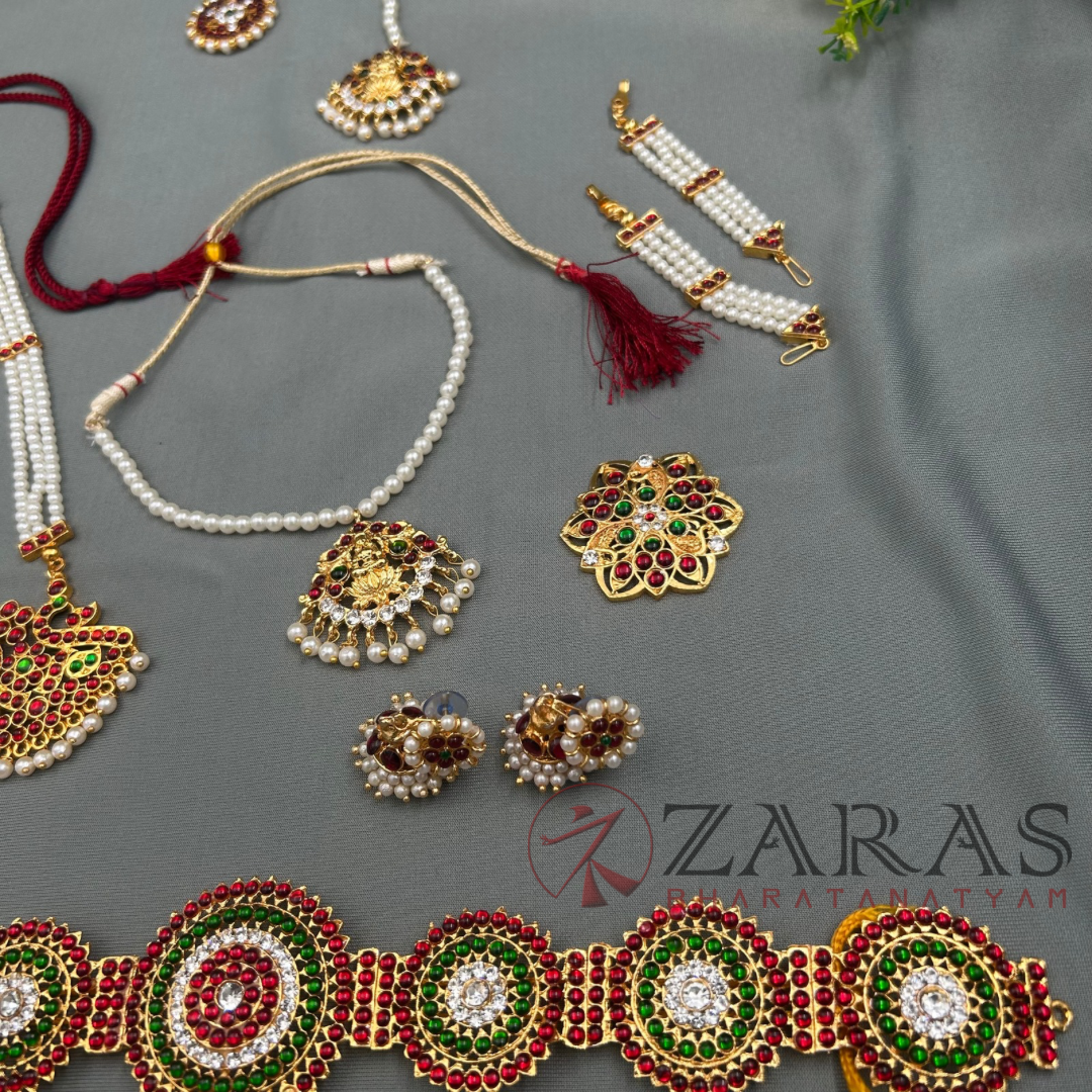 Bharatanatyam Dance Jewellery Kemp Set