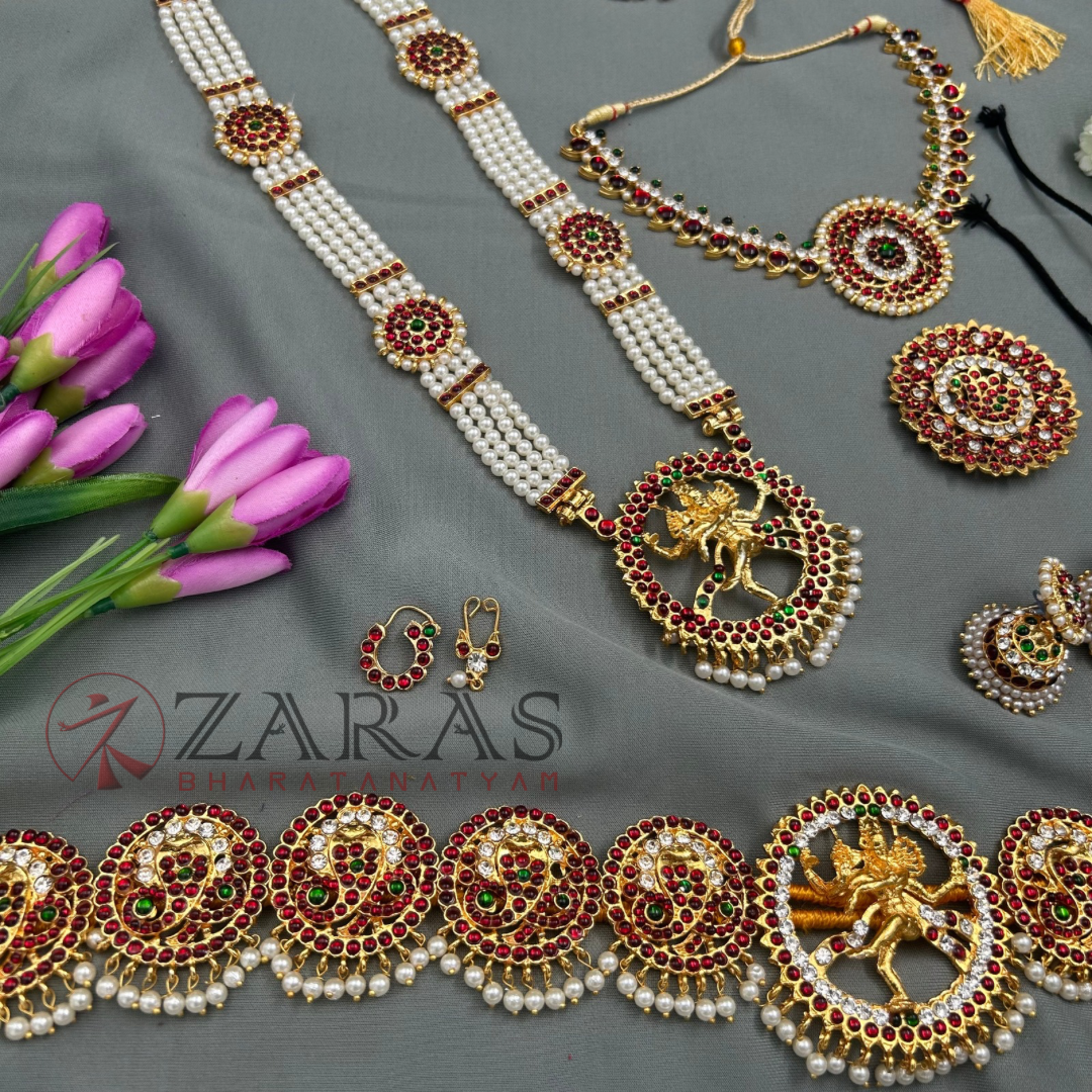 Bharatanatyam Dance Jewellery Kemp Set
