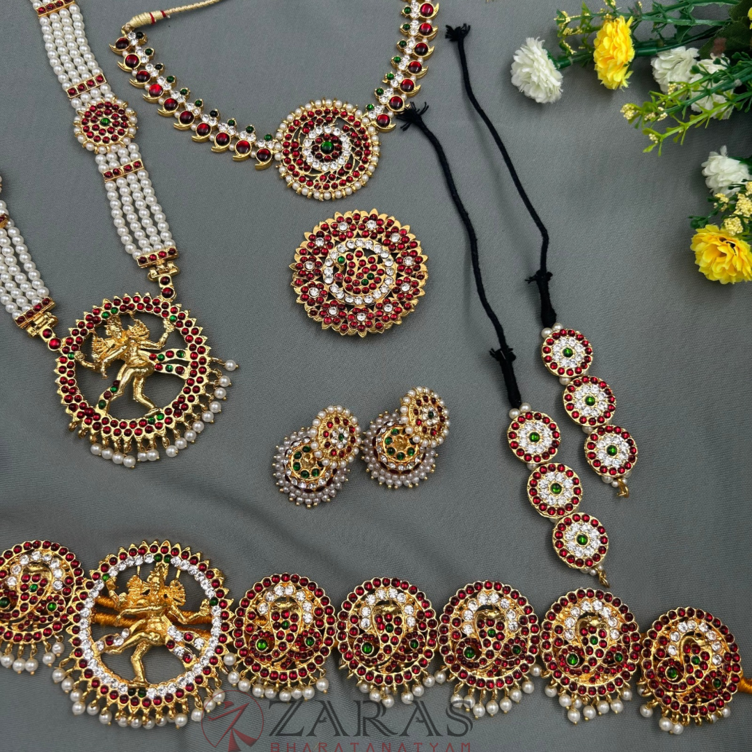 Bharatanatyam Dance Jewellery Kemp Set