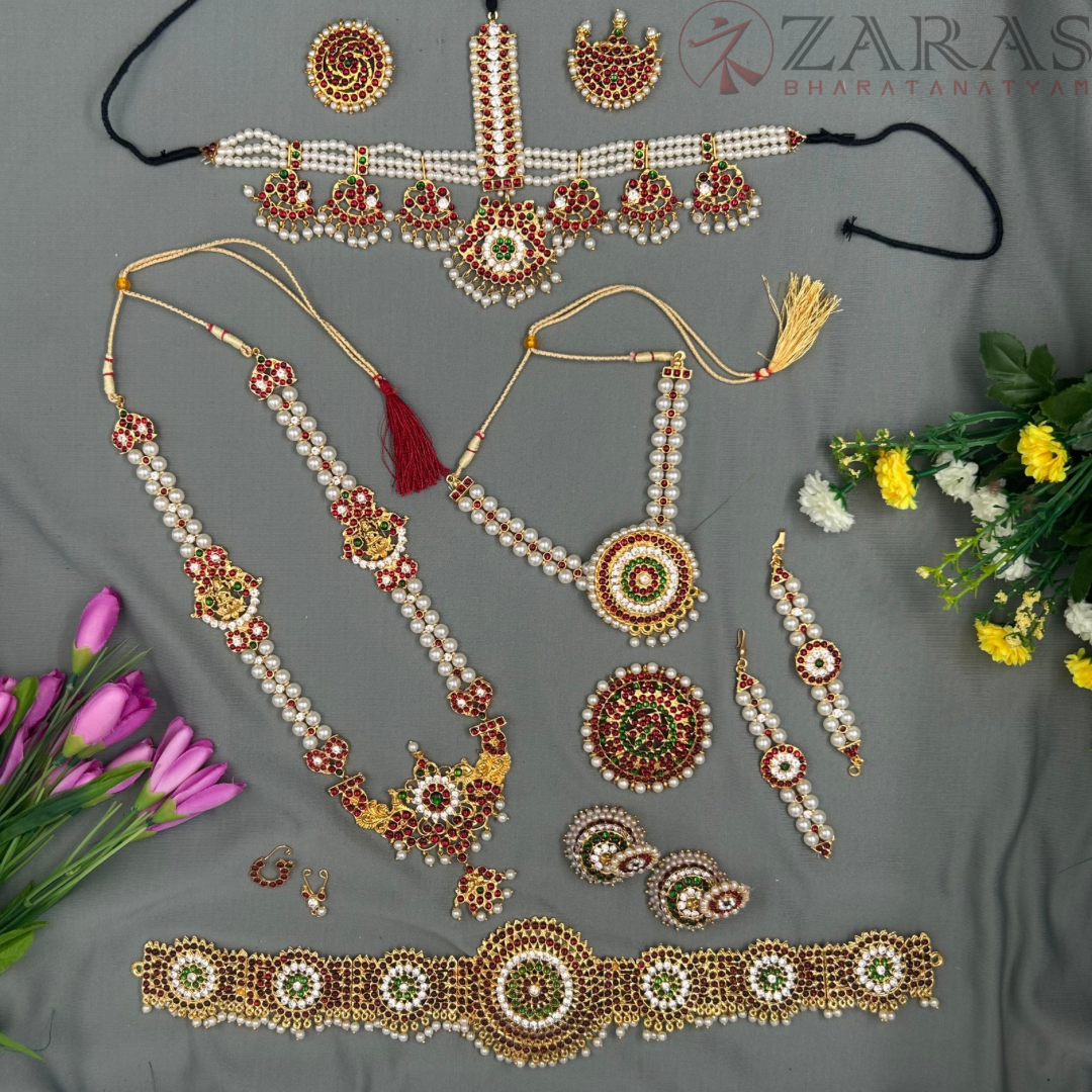 Bharatanatyam Dance Jewellery Kemp Set
