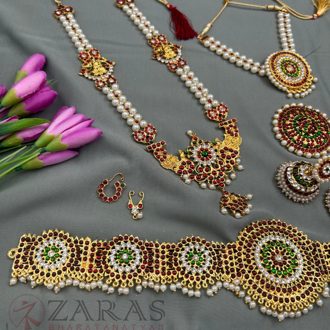 Bharatanatyam Dance Jewellery Kemp Set