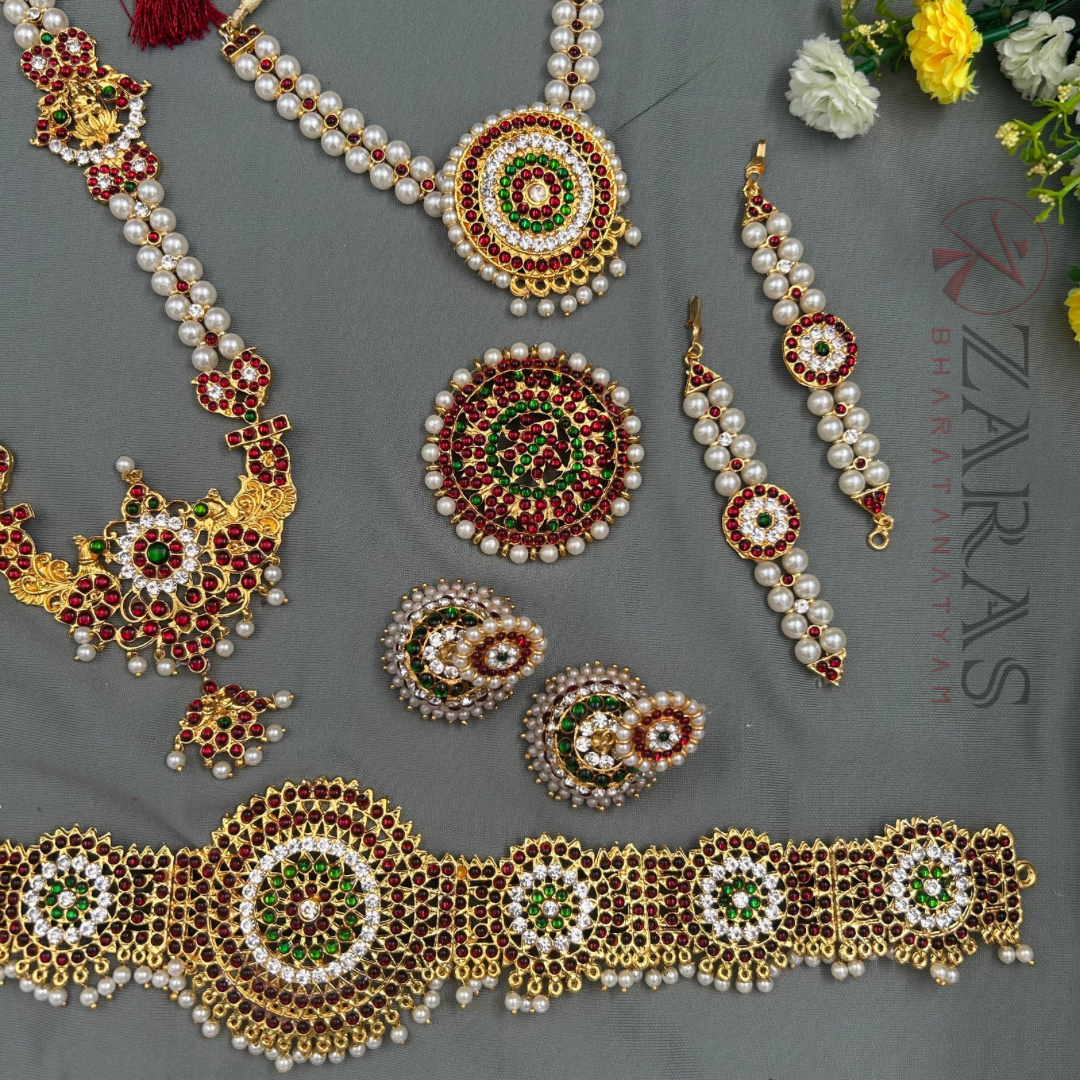 Bharatanatyam Dance Jewellery Kemp Set