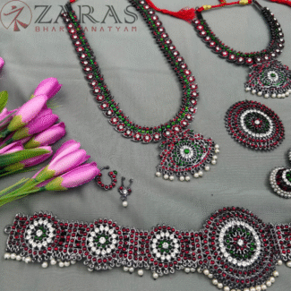 Bharatanatyam Dance Jewellery Kemp Set