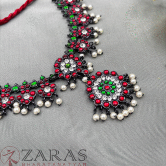 Bharatanatyam kemp Necklace