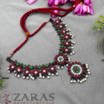 Bharatanatyam kemp Necklace