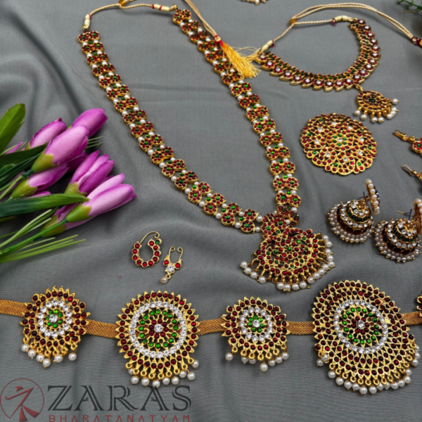 Bharatanatyam Dance Jewellery Kemp Set