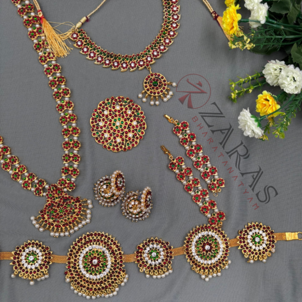 Bharatanatyam Dance Jewellery Kemp Set