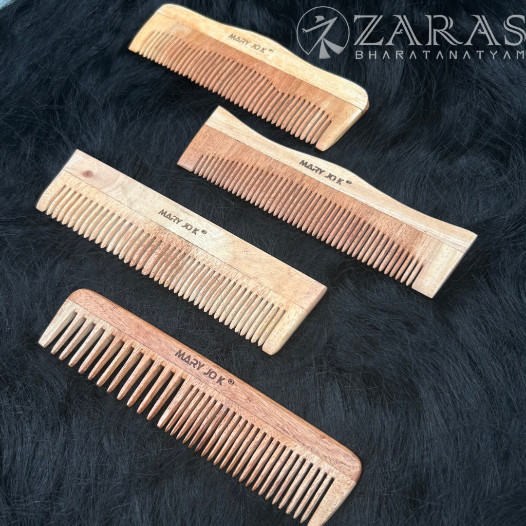 Bharatanatyam hair accessories wood comb
