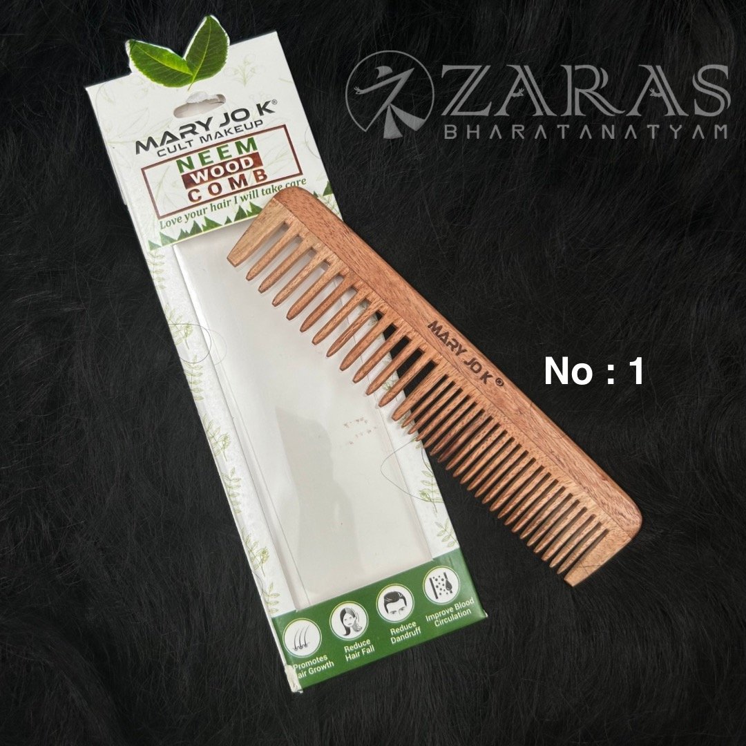 Bharatanatyam hair accessories wood comb