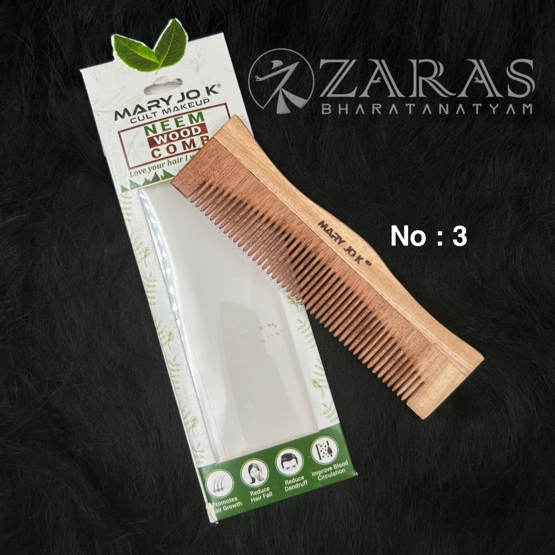 Bharatanatyam hair accessories wood comb