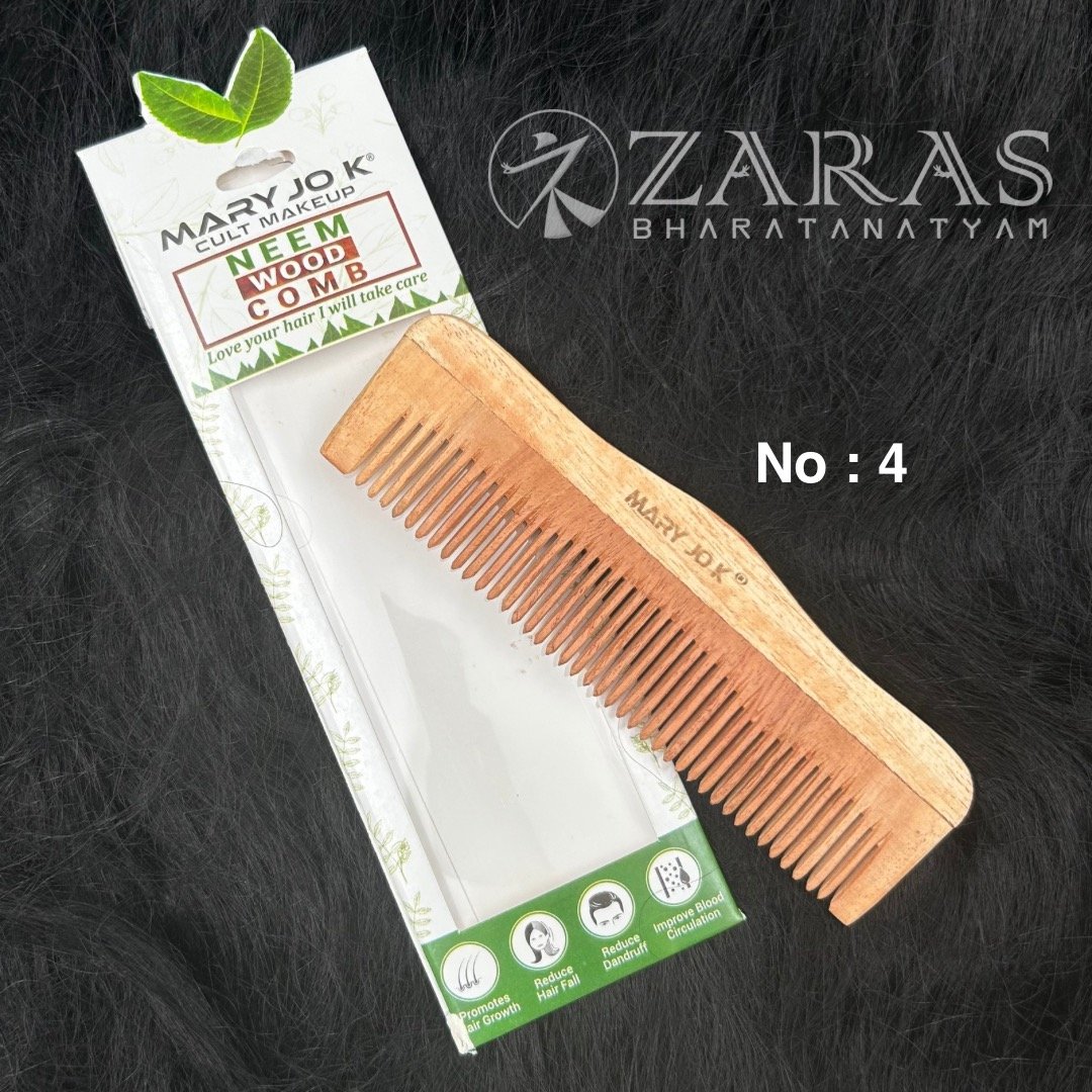 Bharatanatyam hair accessories wood comb