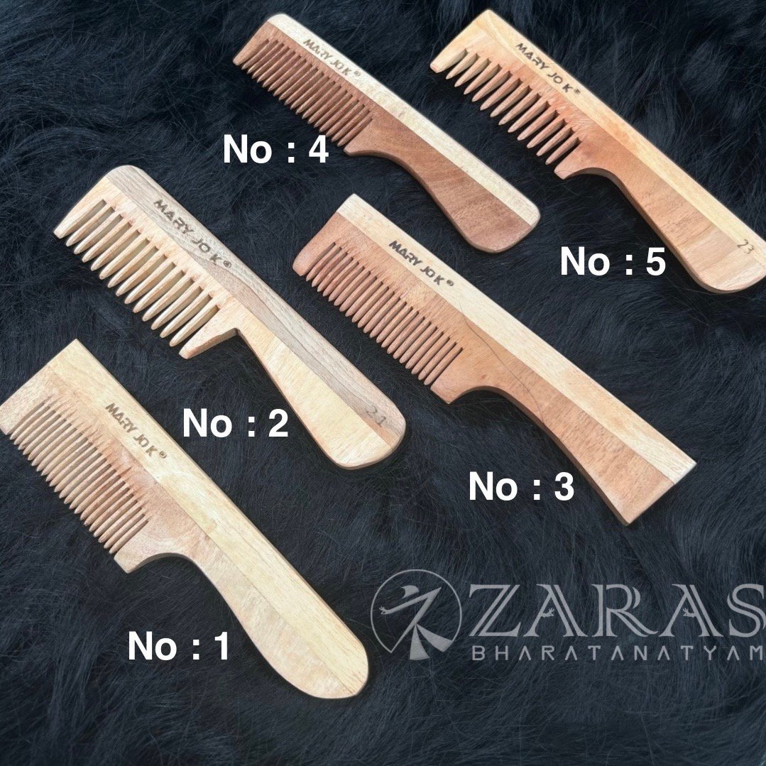 Bharatanatyam hair accessories wood comb