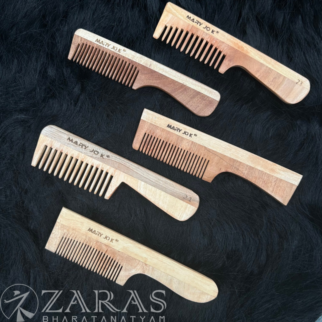 Bharatanatyam hair accessories wood comb
