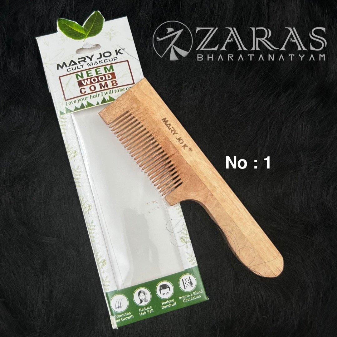 Bharatanatyam hair accessories wood comb