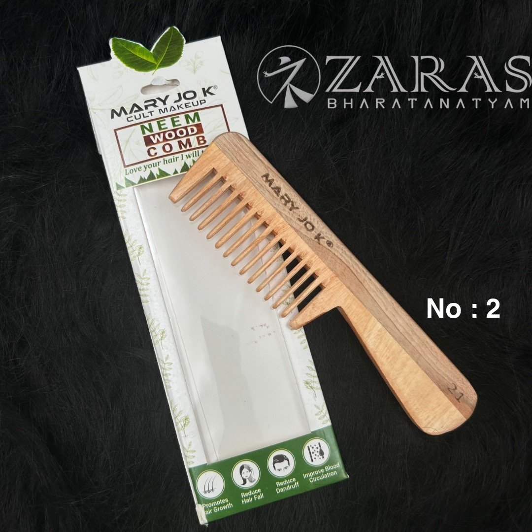 Bharatanatyam hair accessories wood comb
