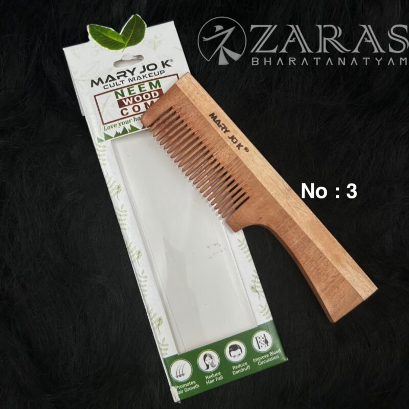 Bharatanatyam hair accessories wood comb