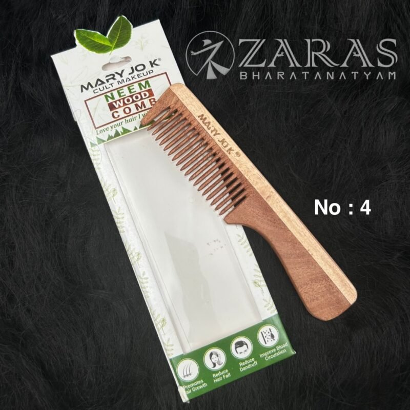 Bharatanatyam hair accessories wood comb