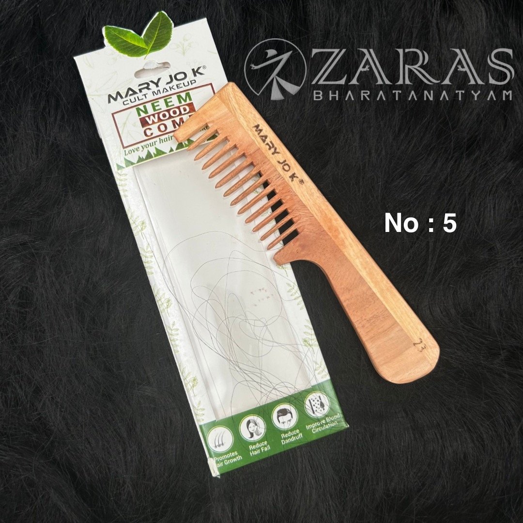 Bharatanatyam hair accessories wood comb
