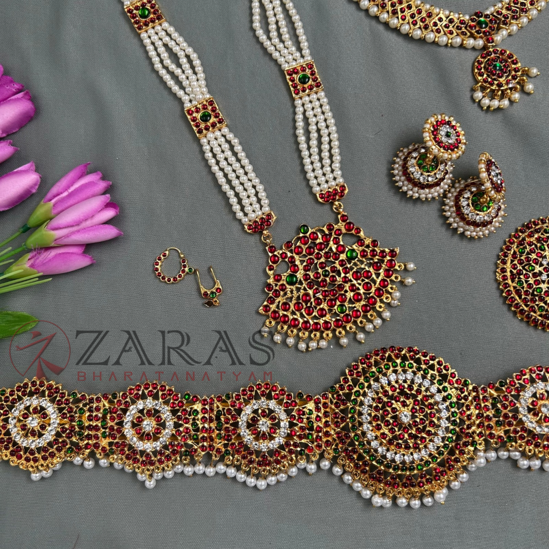 Bharatanatyam Dance Jewellery Kemp Set