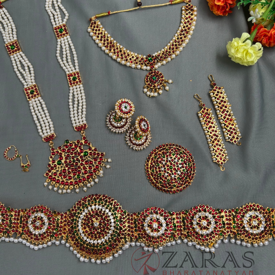 Bharatanatyam Dance Jewellery Kemp Set