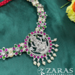 Bharatanatyam dance silver Necklace