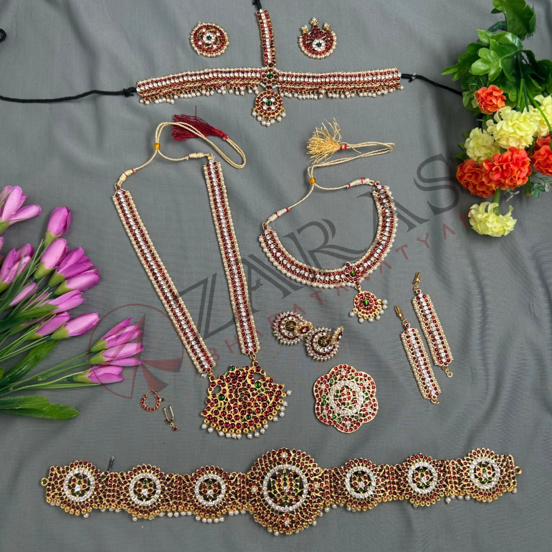 Bharatanatyam Dance Jewellery Kemp Set