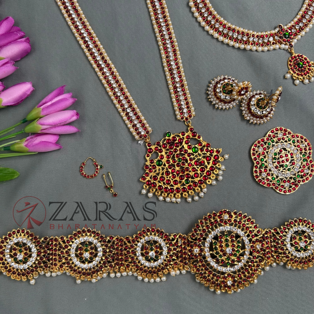 Bharatanatyam Dance Jewellery Kemp Set