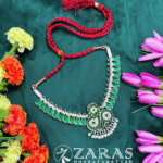 Bharatanatyam dance silver Necklace