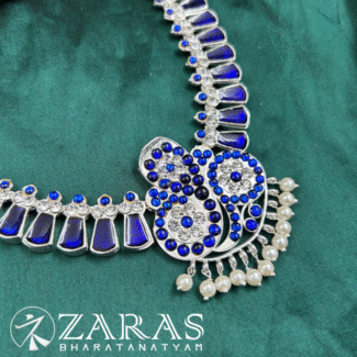 Bharatanatyam dance silver Necklace