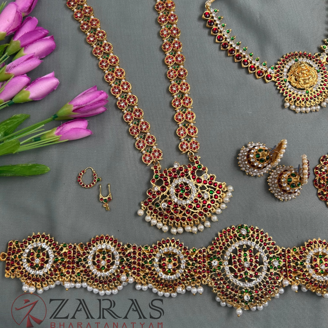 Bharatanatyam Dance Jewellery Kemp Set