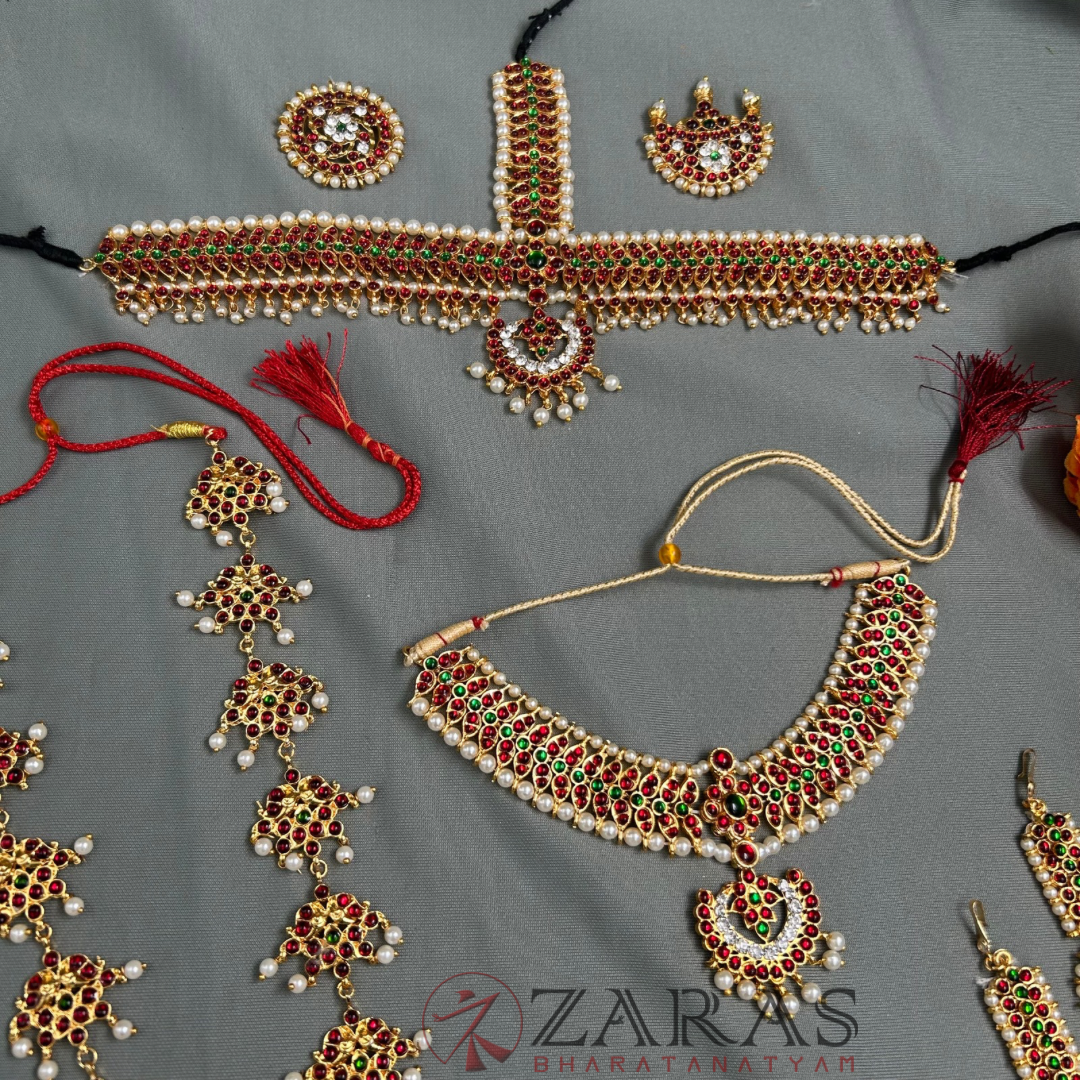 Bharatanatyam Dance Jewellery Kemp Set