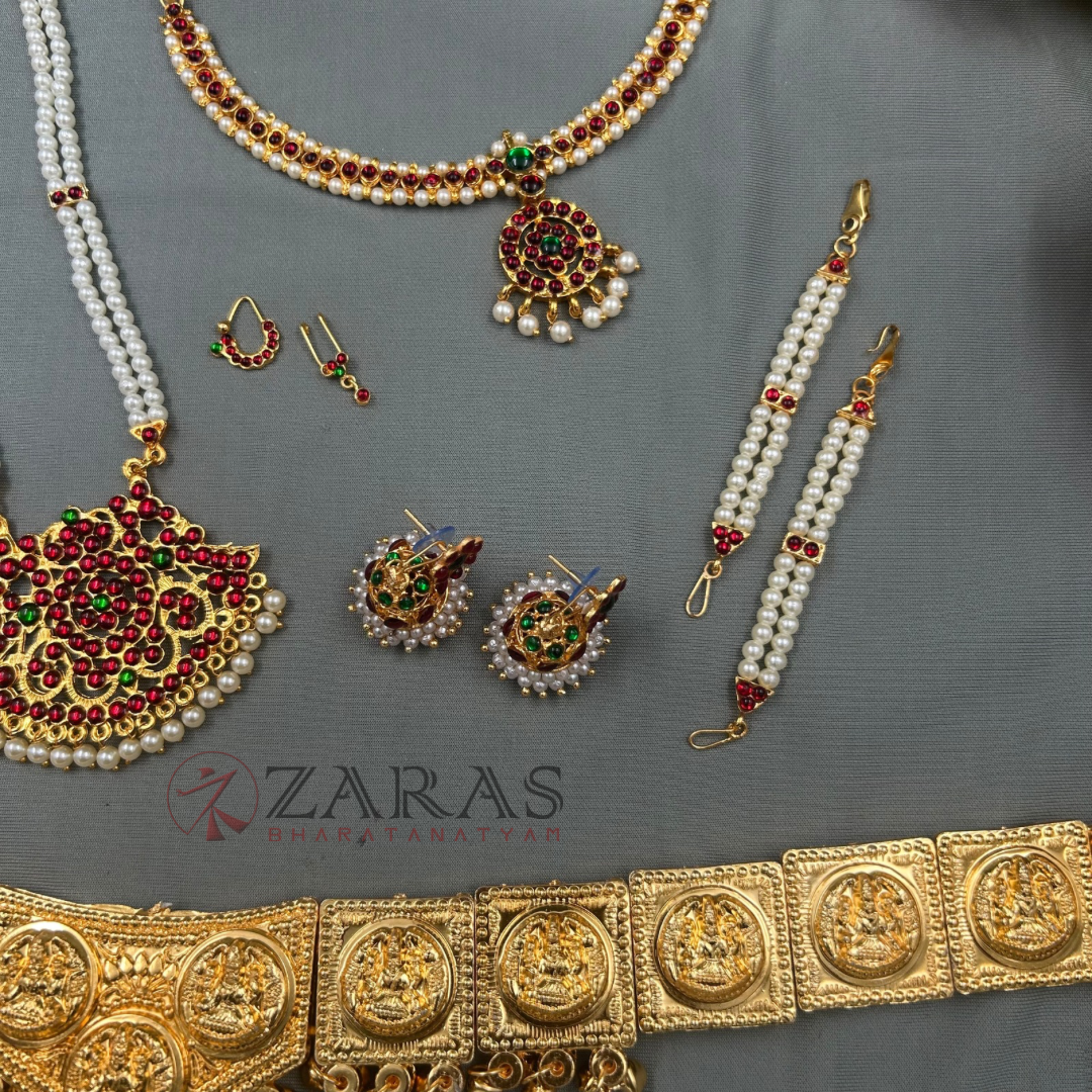 Bharatanatyam Dance Jewellery Kemp Set