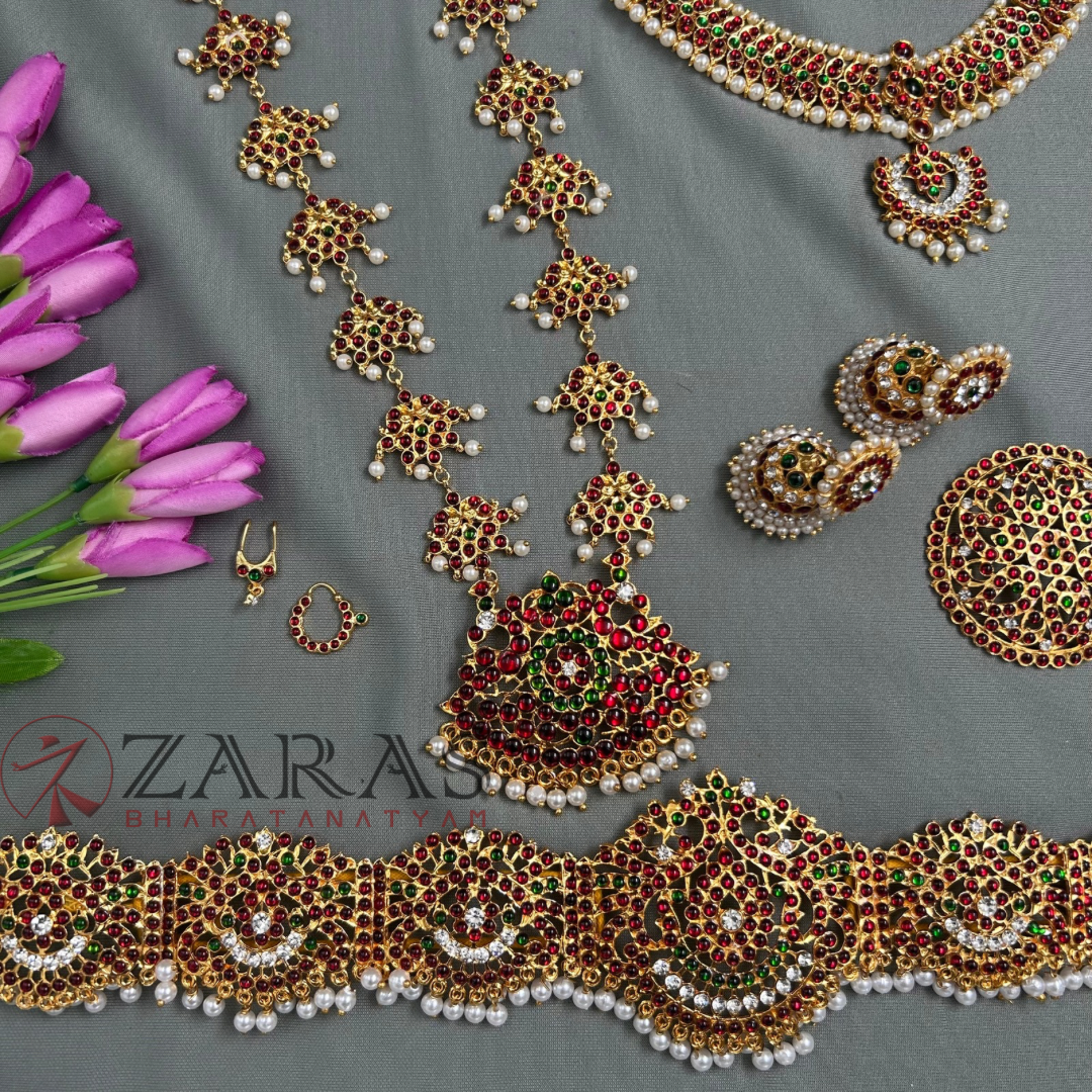 Bharatanatyam Dance Jewellery Kemp Set