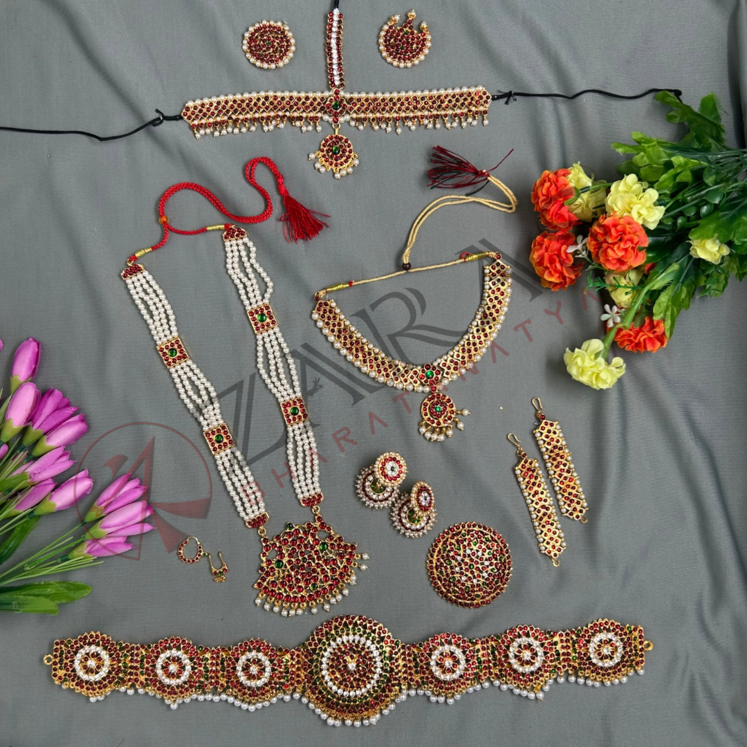 Bharatanatyam Dance Jewellery Kemp Set