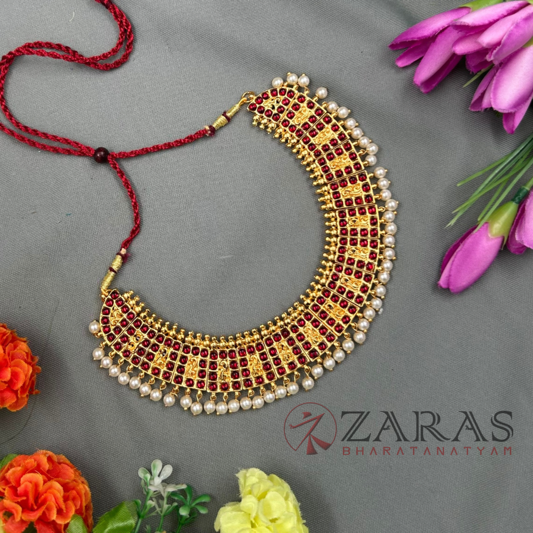 Bharatanatyam Dance Jewellery Necklace Bharatanatyam Dance Jewellery Necklace