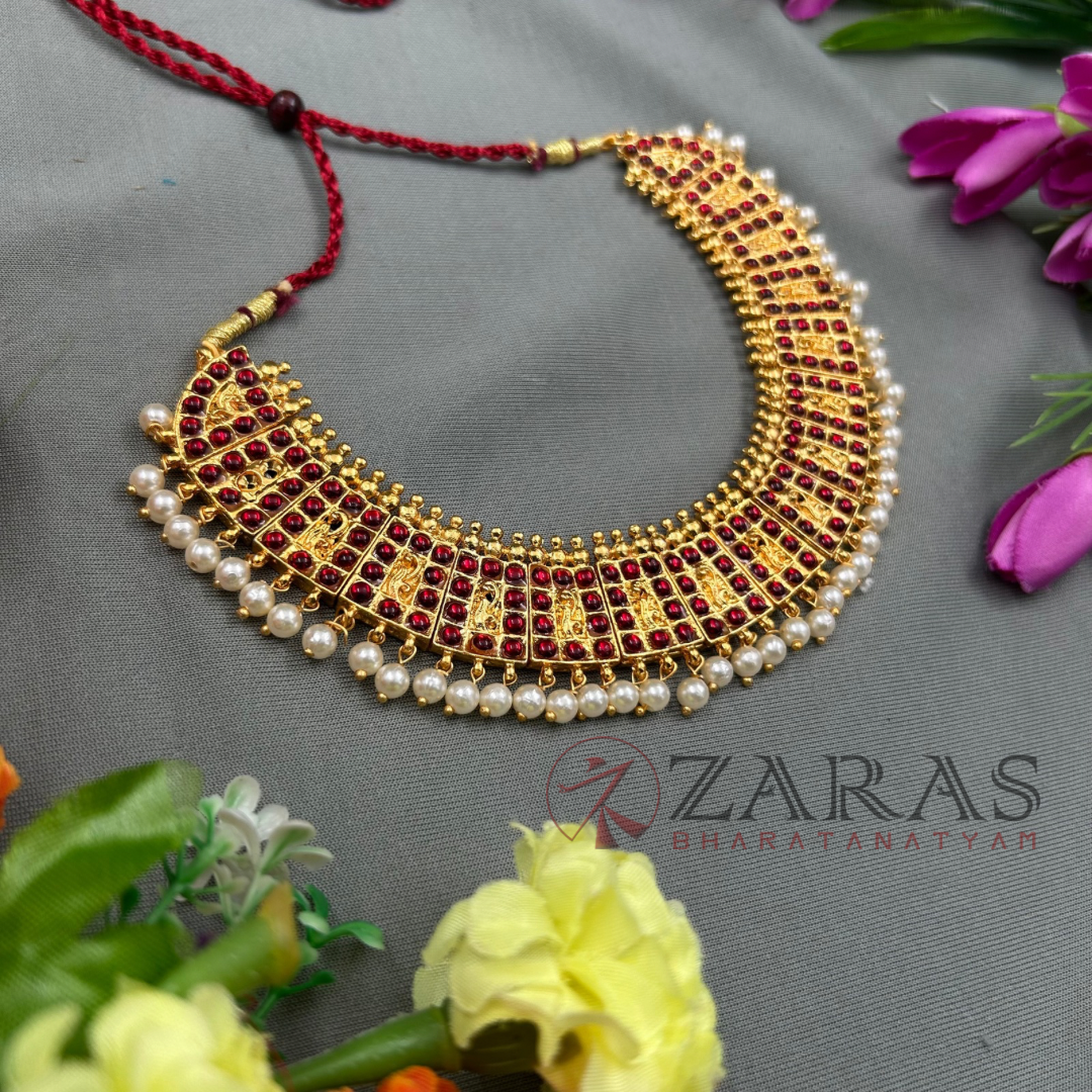Bharatanatyam Dance Jewellery Necklace Bharatanatyam Dance Jewellery Necklace