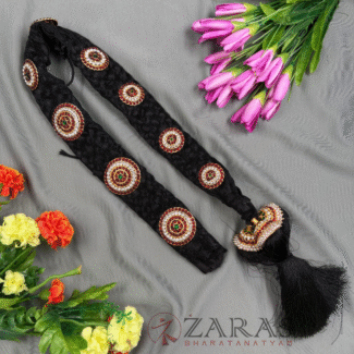 Bharatanatyam Dance Hair Accessories Kemp Jada Set