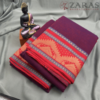 Bharatanatyam Dance Practice saree