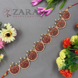 Bharatanatyam Dance Jewellery - Moon Hip Belt RG Kemp (Ottiyanam)