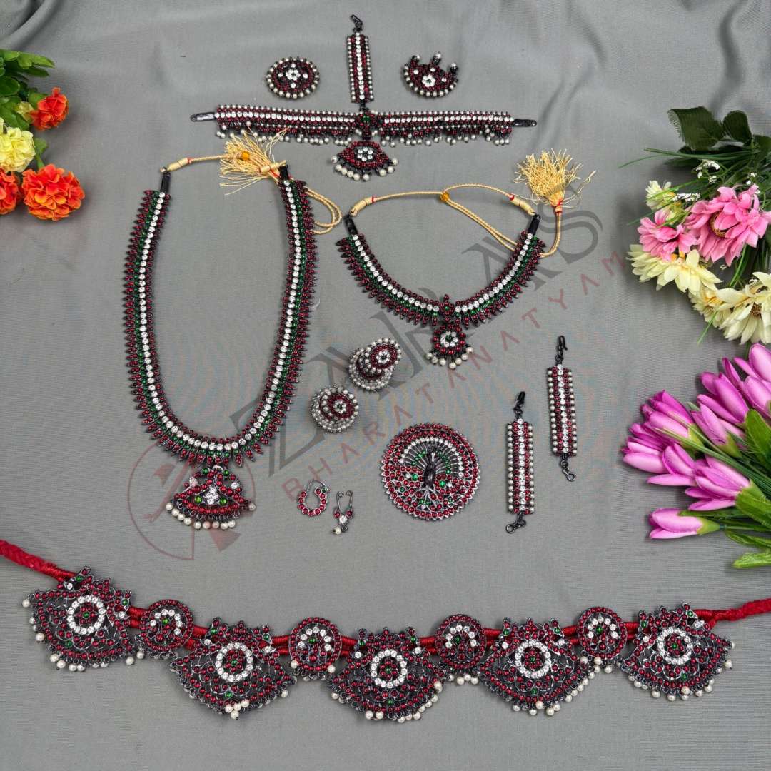 Bharatanatyam Dance Jewellery Kemp Set