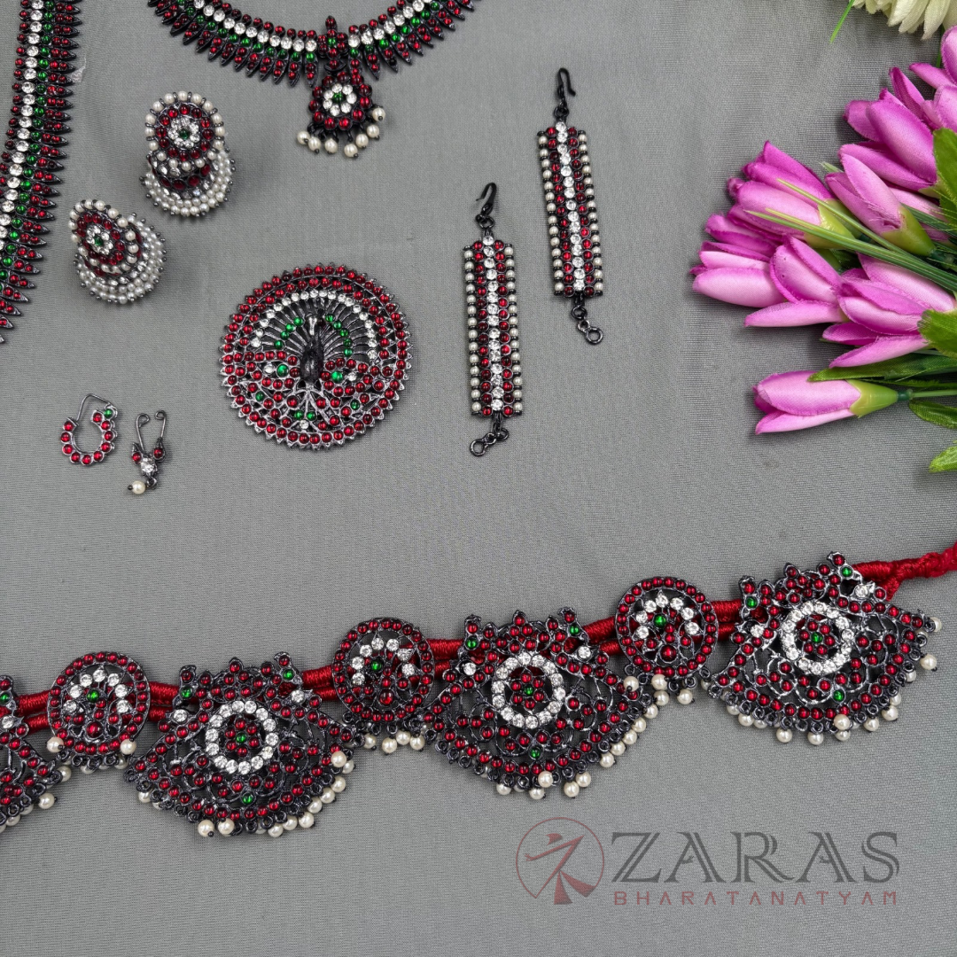 Bharatanatyam Dance Jewellery Kemp Set