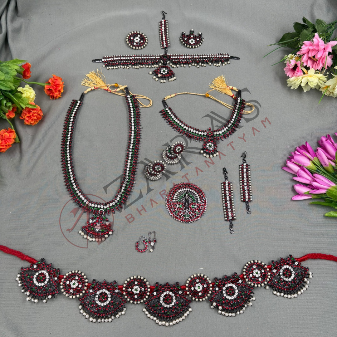 Bharatanatyam Dance Jewellery Kemp Set