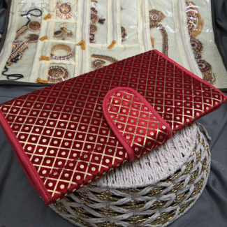 Bharatanatyam Dance Jewellery Bag / Organiser Foldable - No: 107