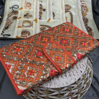 Bharatanatyam Dance Jewellery Bag / Organiser Foldable - No : 219